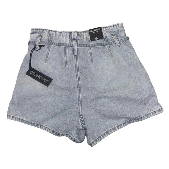 BLANKNYC Paperbag High Rise Belted Denim Shorts Light Wash 24 NWT - Picture 5 of 7